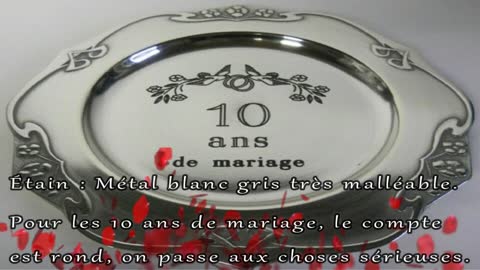 10 ans - Joyeux Anniversaire de Mariage