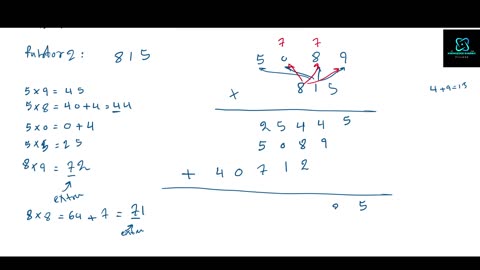 Multiplikation: Part 2: Exempler utan decimalt tecken