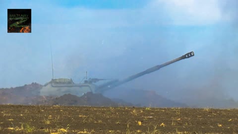 Russia fired at the fortifications of Ukraine from a self-propelled howitzer 2C19 MSTA