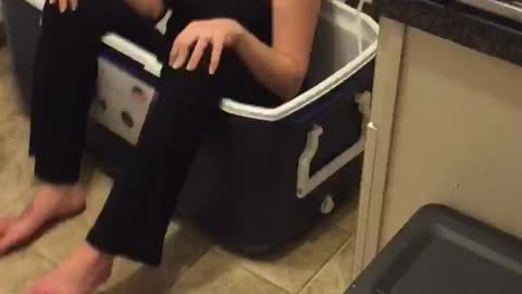 You Ever Get Stuck In A Cooler?