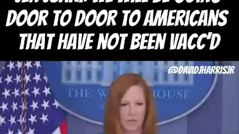 Jen Psaki - We will go door to door