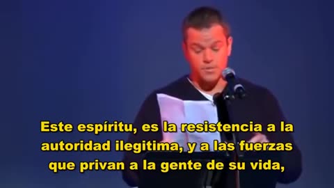 Matt Damon – Desobediencia Civil (Discurso de Howard Zinn)