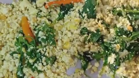 Delicious Recipes | Cooking Tofu Chopped Basil