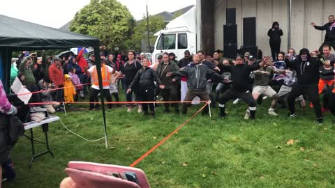 Haka and Speech at Freedom Protest in Christchurch