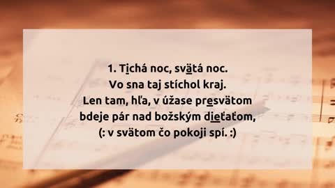 57. Tichá noc, svätá noc