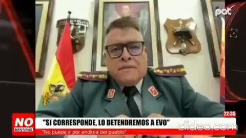 Bolivia Coup - General Juan José Zúñiga, said he did not accept that Evo Morales was "unconvicted"