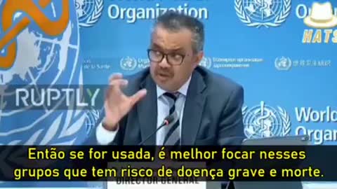 Thedros da OMS/WHO diz que vacinas servem para matar as crianças