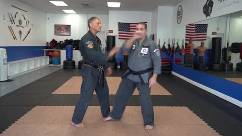 Correcting common errors executing the American Kenpo technique Shielding Hammer