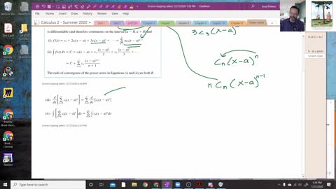 Calculus 2 - Section 11-9 - Derivatives and Integrals of Series