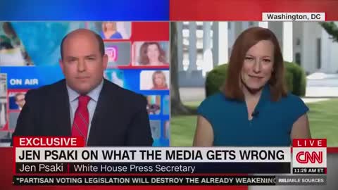 CNN's Brian Stelter Asks Jen Psaki for Her Approval in Bizarre Interview