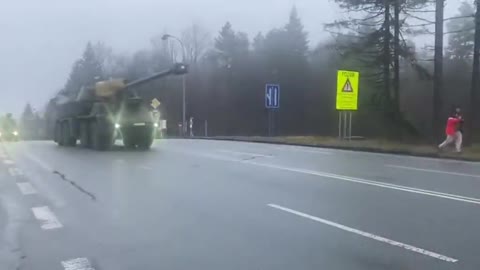 Military on the move - Slovak army is transported to Latvia to the borders with Belarus and Russia