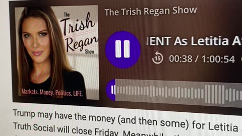 Trish Regan breaking view.....