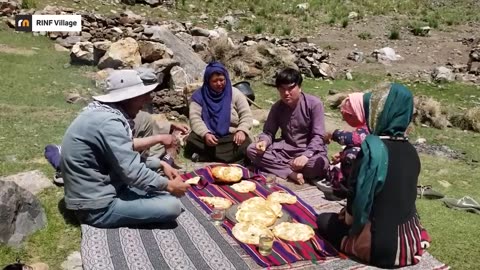 Nomad Life in Afghanistan | Cooking Fried Bread for Shefered Girls