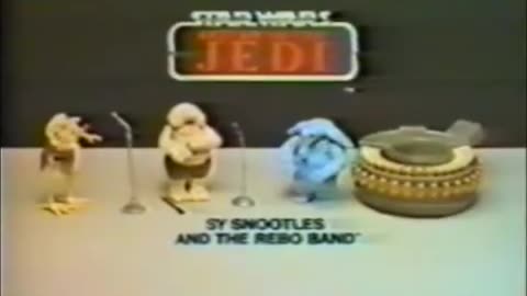 Star Wars 1983 TV Vintage Toy Commercial - Return of the Jedi Sy Snoodles & the Reno Band