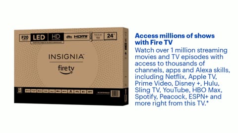 INSIGNIA 24-inch Class F20 Series Smart HD 720p Fire TV