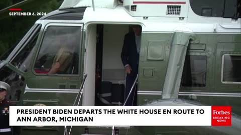 BREAKING NEWS: Biden Does Not Answer Reporters' Questions When Departing WH For Ann Arbor, Michigan