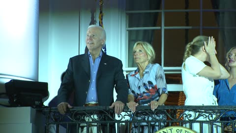 Hunter Biden catches Fourth of July fireworks show with family on White House balcony