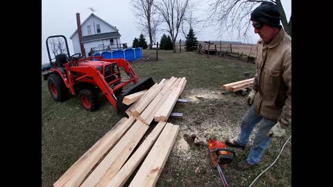 Lumber stack 4 How to build a lumber base for air drying lumber