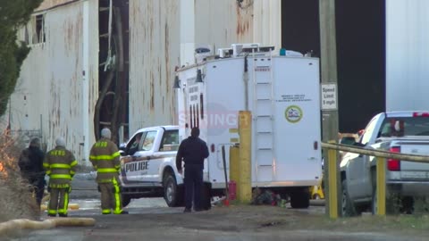 Large Fire at Merchants Transfer Co in Mobile, AL