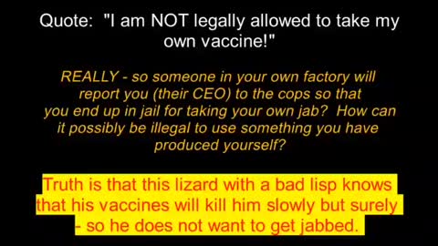 Uğur Şahin CEO of BioNTech: it's illegal for him to take the Vaccine he created, not illegal 4 every1 else 2 Die from it