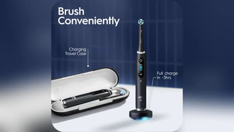 Oral-B iO Series 9 Electric Toothbrush with 4 Brush Heads, Black Onyx