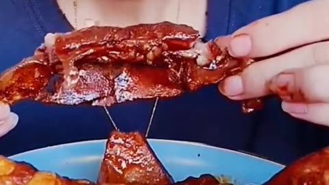 ASMR Sweet Roast Ribs yummy