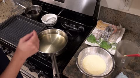 How to make tempura at home. Step by step guide.