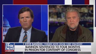 Steve Bannon’s first interview after getting sentenced to 4 months in prison.