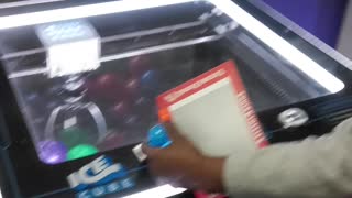 Mom Wins prize@Chucky Cheese!