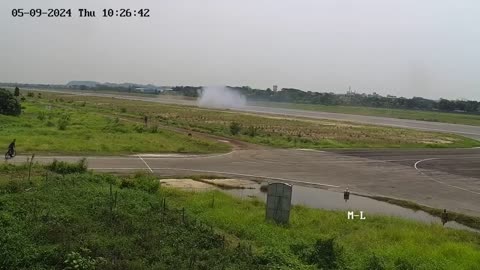 Bangladeshi Air Force Near Disaster on Runway!