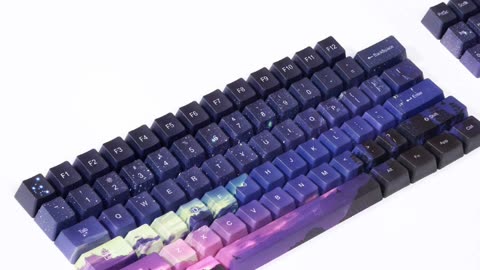 Sunset Starry Sky Keycaps – PBT Five-Sided Sublimation OEM Mechanical Keyboard Keys