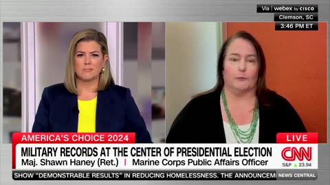 A retired USMC major confronts Brianna Keilar for minimizing JD Vances service