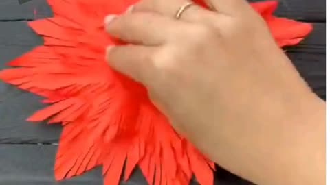 Easy and Beautiful paper flower #shorts #short #diy #ytshorts #viral