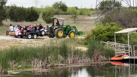 Hayride time at Marluc Bella Vita Ranch on Lake Godstone