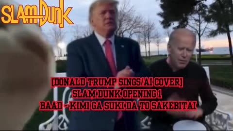 [Donald Trump sings/AI Cover] Slam Dunk Opening 1| BAAD - Kimi ga Suki da to Sakebitai