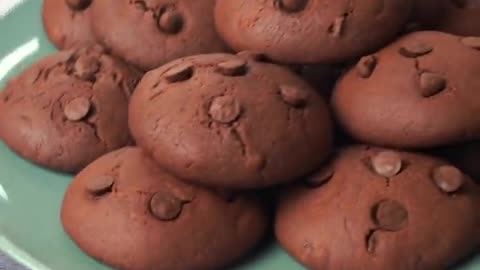 Easy Double Chocolate Chip Cookies Recipe at Home _ Yummy