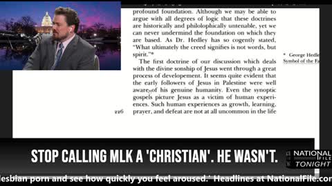 MLK DENIED Resurrection of Christ, Virgin Birth & Was Not A Christian