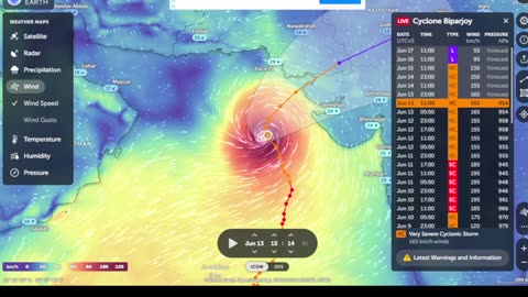 Cyclonic Storm Biparjoy LIVE Tracker, Updates & Forecast