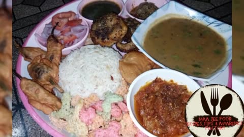 Daal chawaal platter/daal chawaal thali/thalli