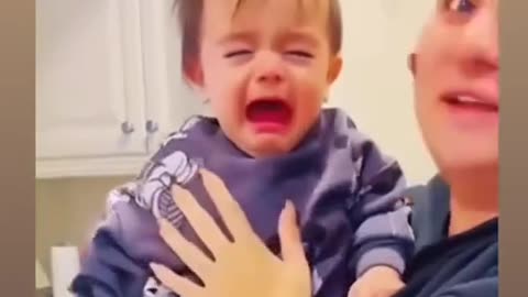 Funny baby mini actors.