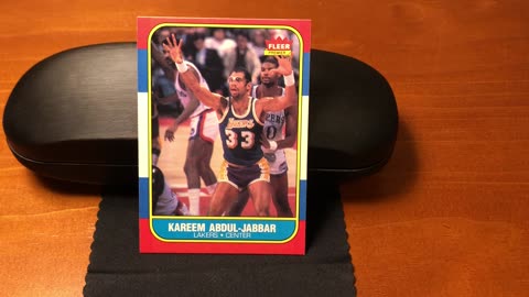 Basketball Card, 1986-87 Fleer #1 Kareem Abdul-Jabbar, 0 BLOCKS IN FIRST SEASONS?!