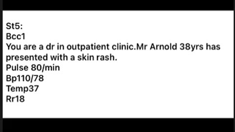 ST5.38 year old man with skin rash