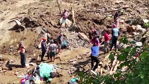 Brazil's Bolsonaro visits site of deadly mudslide