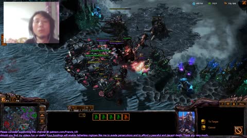 starcraft2 zerg v terran on inside and out and pitiful defeat by battlecrusiers and vikings..