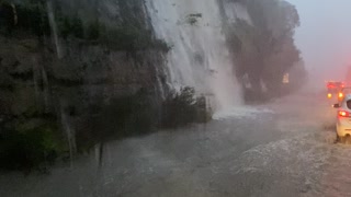 Massive Downpour on M1 Motorway