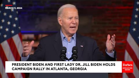 Biden Touts His Economic And Legislative Record At Georgia Campaign Rally