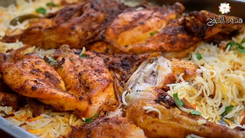 Roasted chicken with rice