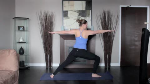 yoga pose - warrior two right