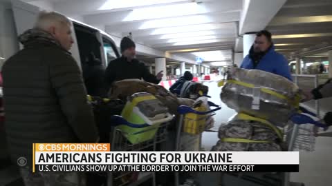 Americans travel to Ukraine to help Ukrainians defend against Russia