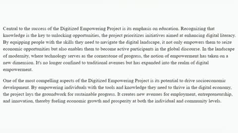 Digitized Empowering Project